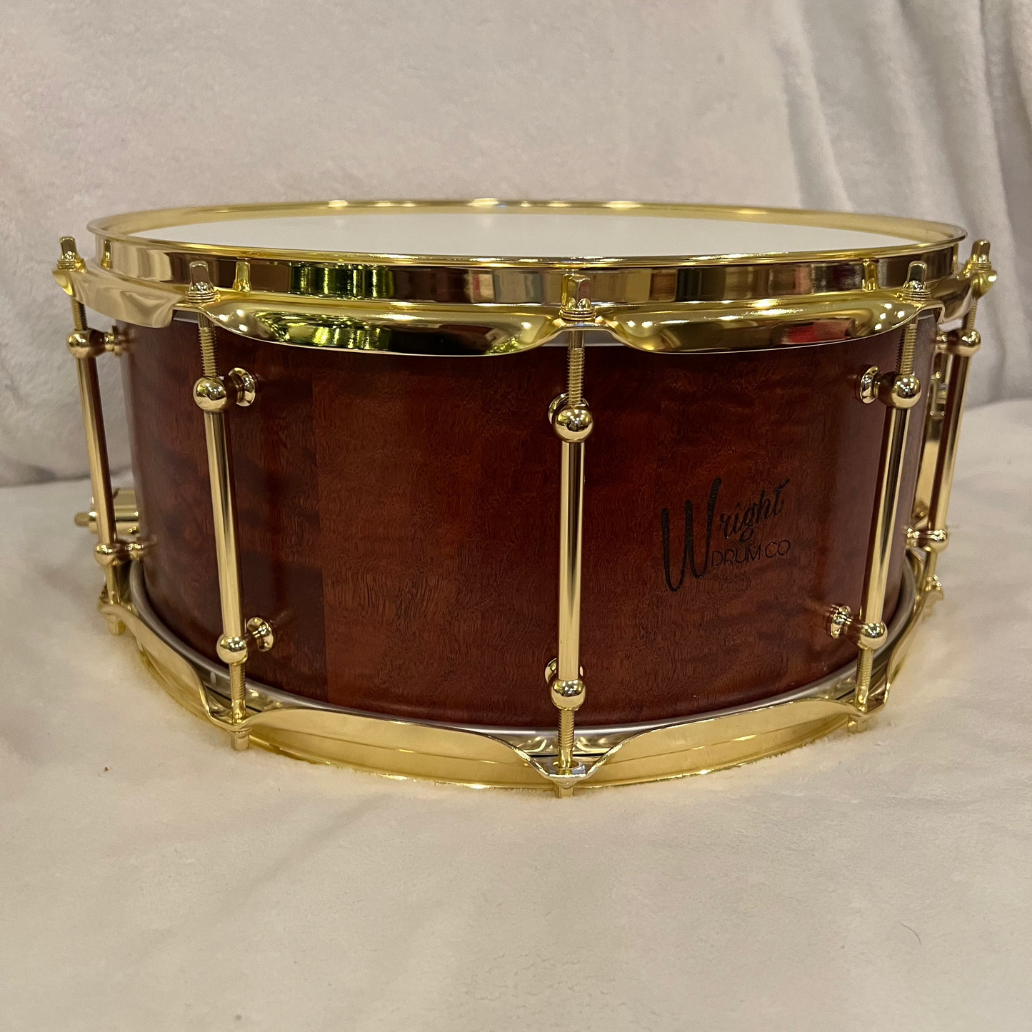 Quilted Sapele 14x6.5 Stave Snare