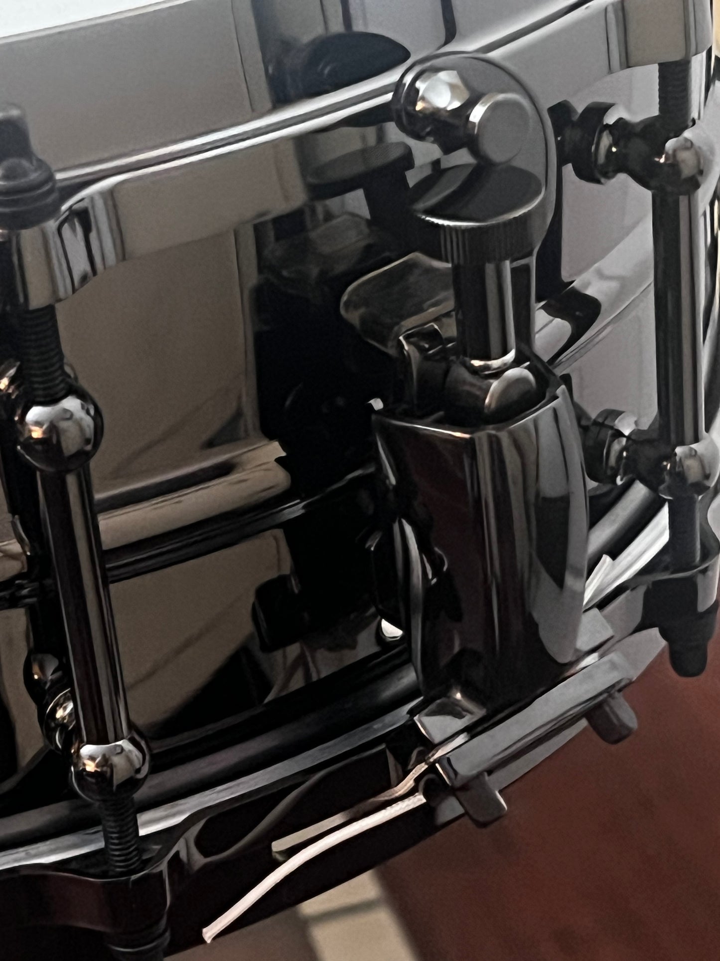 Black plated 14x5 brass snare