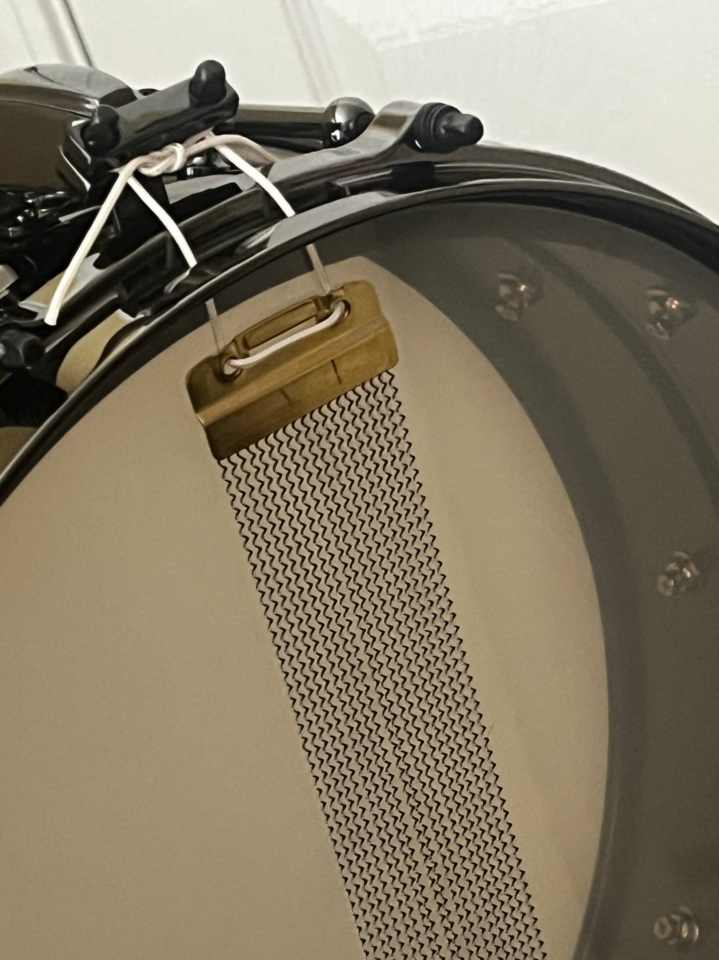 Black plated 14x5 brass snare